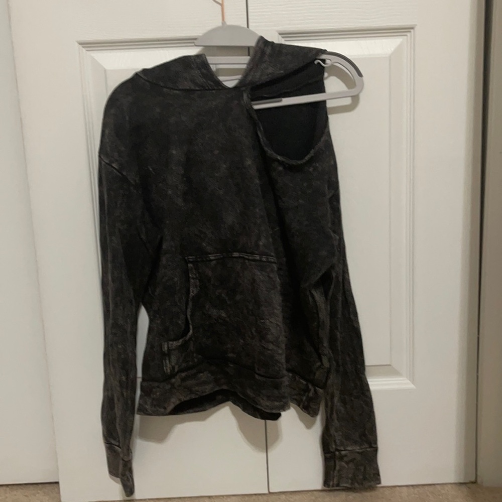 LNA. Grey hoodie. Cut off . Size xs